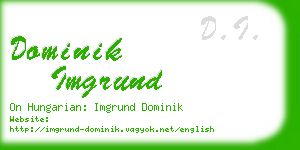 dominik imgrund business card